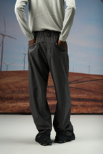 Брюки Nothomme Blue Monte Casual Straight-Leg Trousers "Rock-Face Grey"