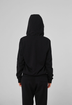 Кофта на замке с капюшоном трикотаж ARGYMAQ BLACK