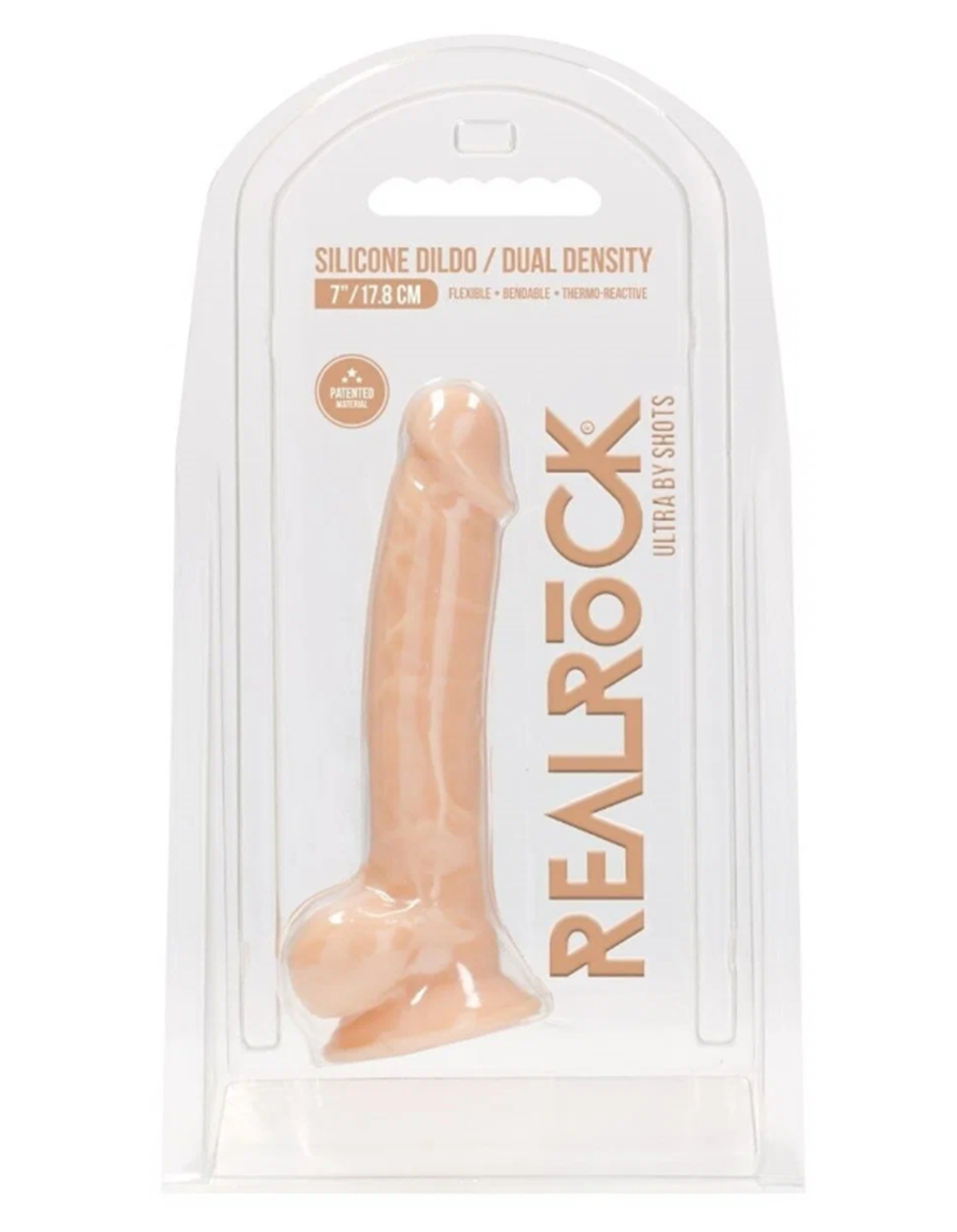 Фаллоимитатор Silicone Dildo With Balls 17,8 телесный