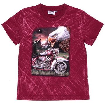 Футболка детская Орел с мотоциклом (варенка)