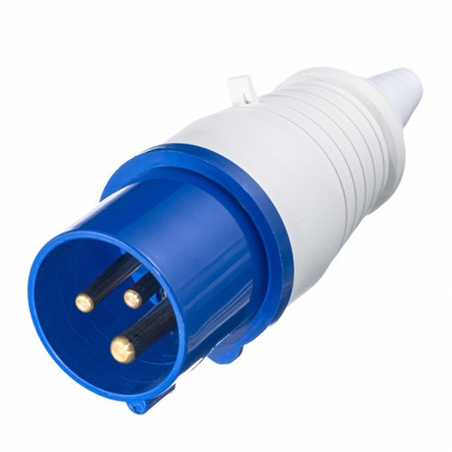 Вилка переносная 013 2Р+РЕ 16А 220В IP44 ВП-102-3-16 DEKraft 26001DEK