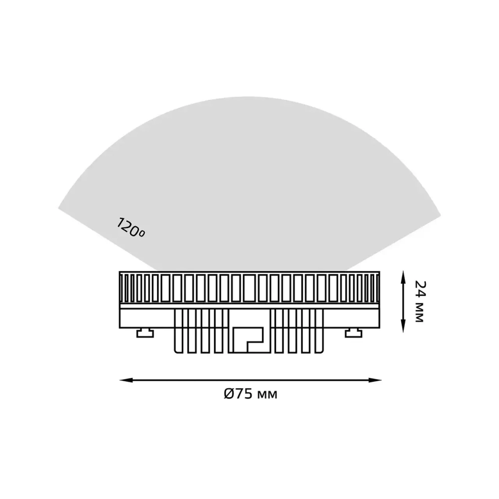 Лампа Gauss LED GX53 8W 760lm 6500K  108008308