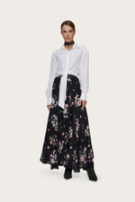 Блуза из молочного шелка