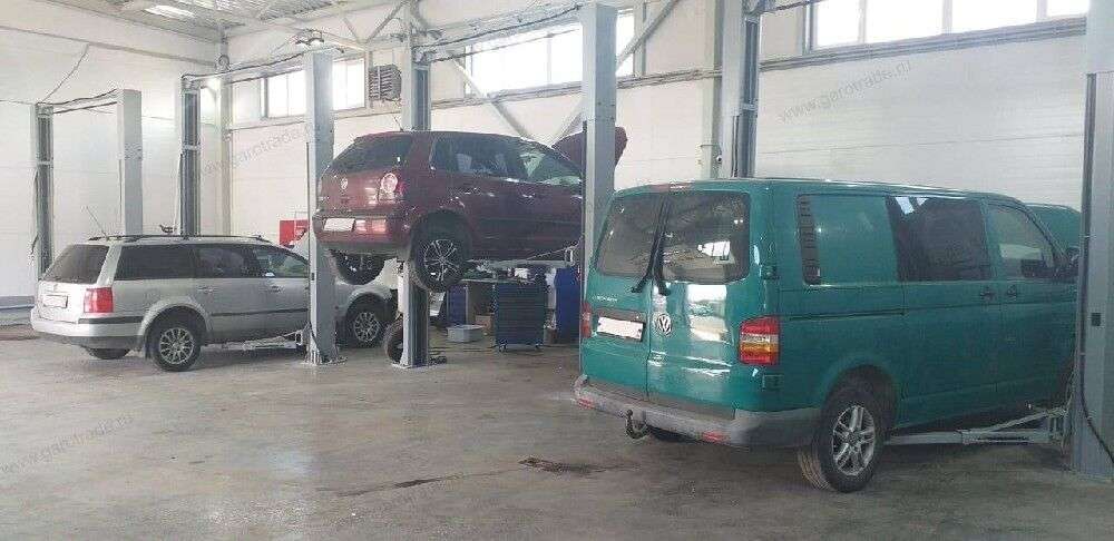 Двухстоечный автомобильный подъемник для автосервиса грузоподъемность 4500 кг RLP2-450U (серый)