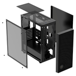 Корпус Ocypus Delta C70 BK ARGB, Midi-Tower, E-ATX, ATX, mATX, mITX, Black, Без БП