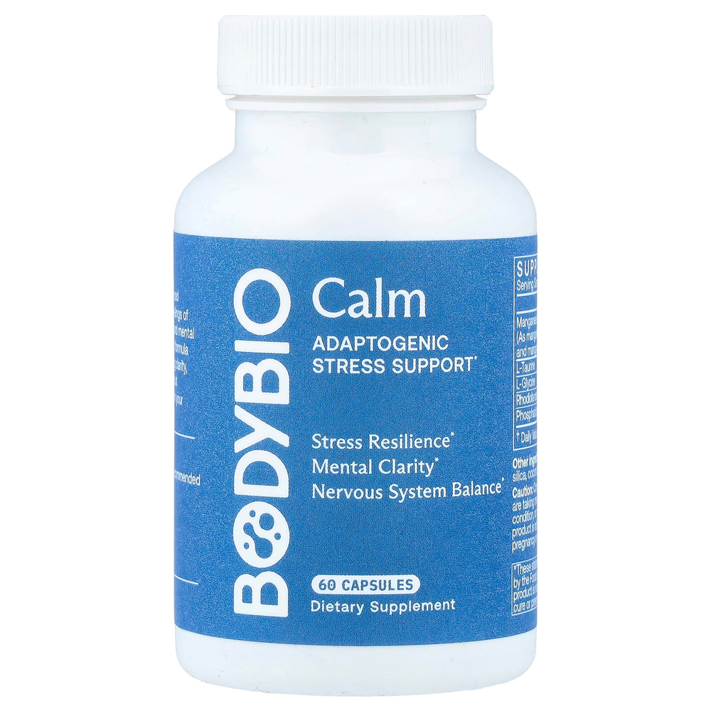 BodyBio, Calm, 60 капсул