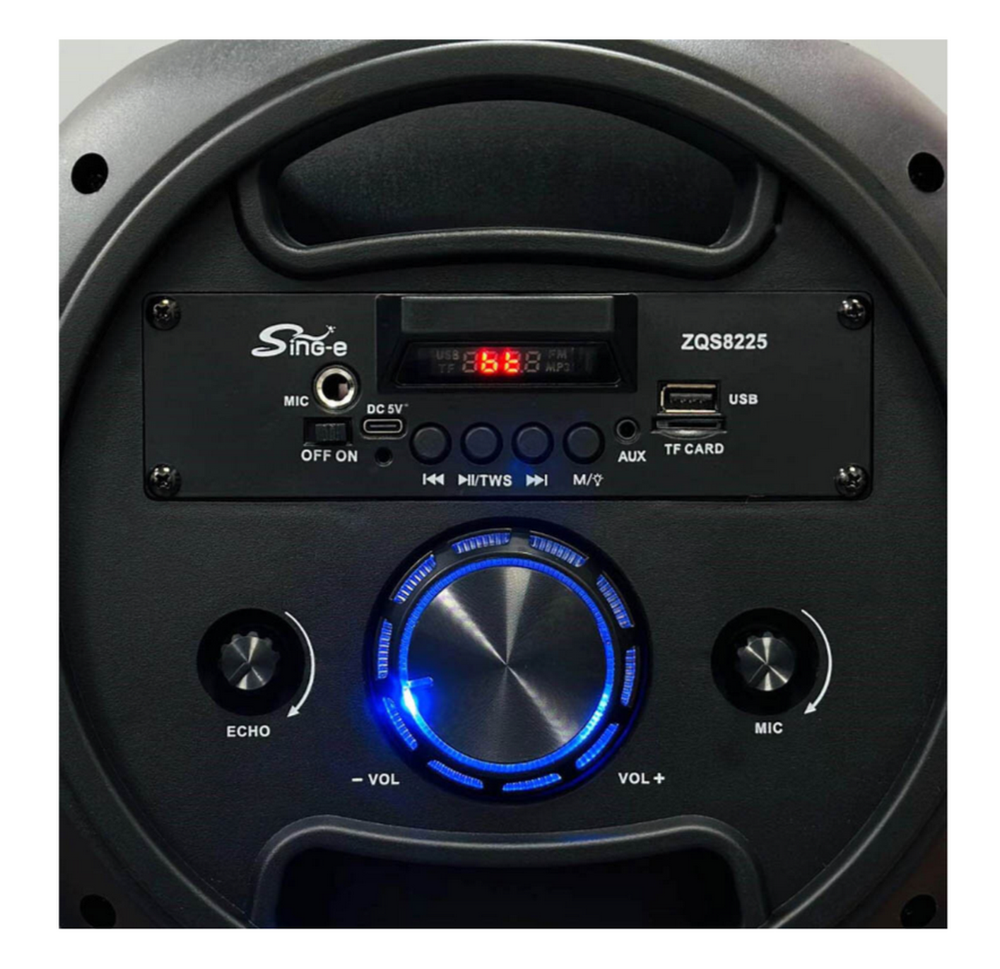 Напольная колонка Sing-e ZQS-8225 (8"30W/4.5A/микрофон)