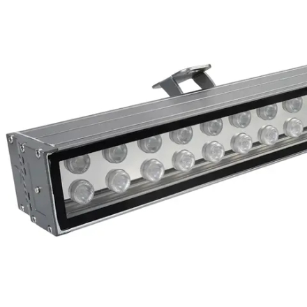 Светодиодный прожектор AR-LINE-1000XL-54W-24V RGB (Grey, 30 deg, DMX512) (Arlight, Закрытый) 023638