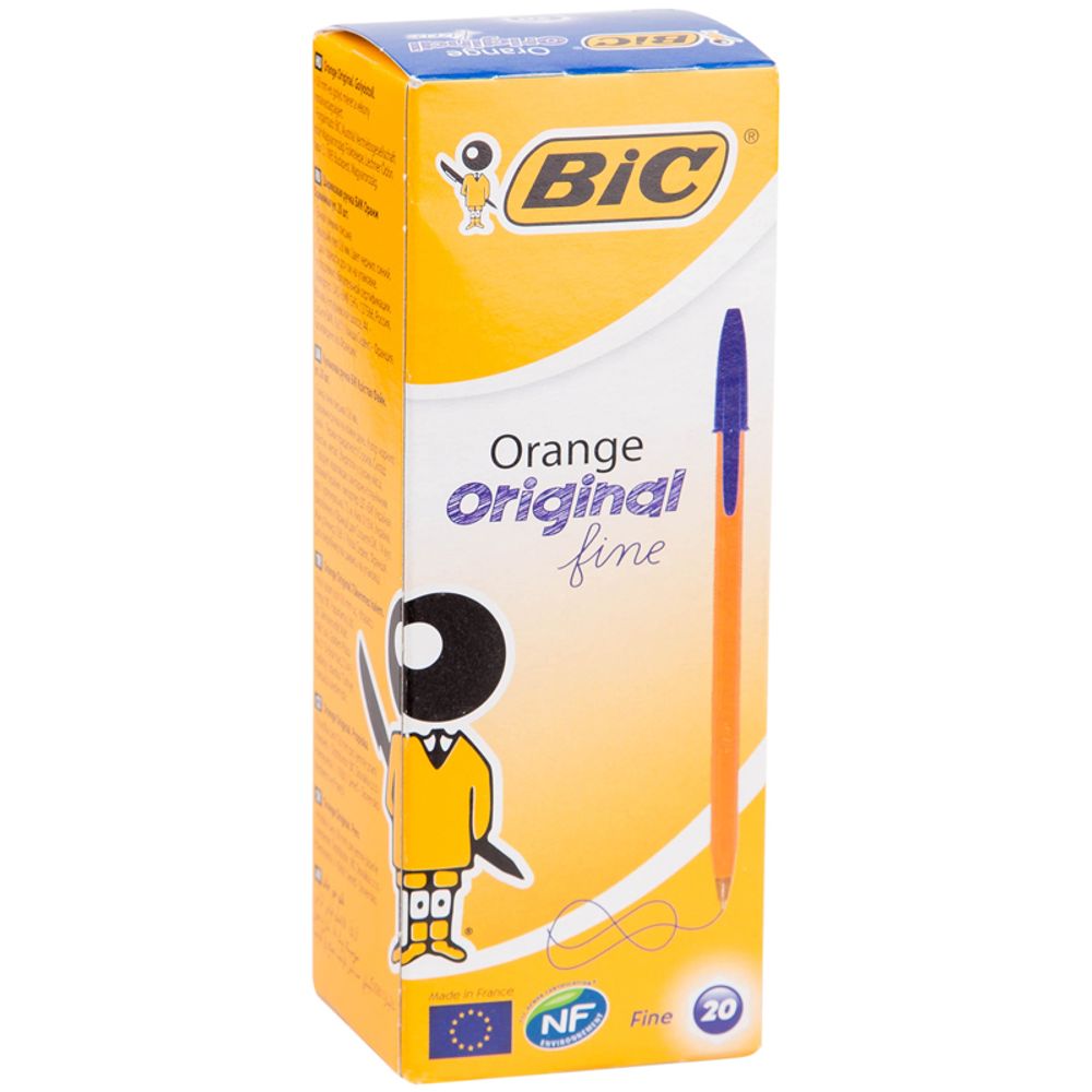 Ручка шариковая Bic "Orange" синяя, 0,8мм, 1шт