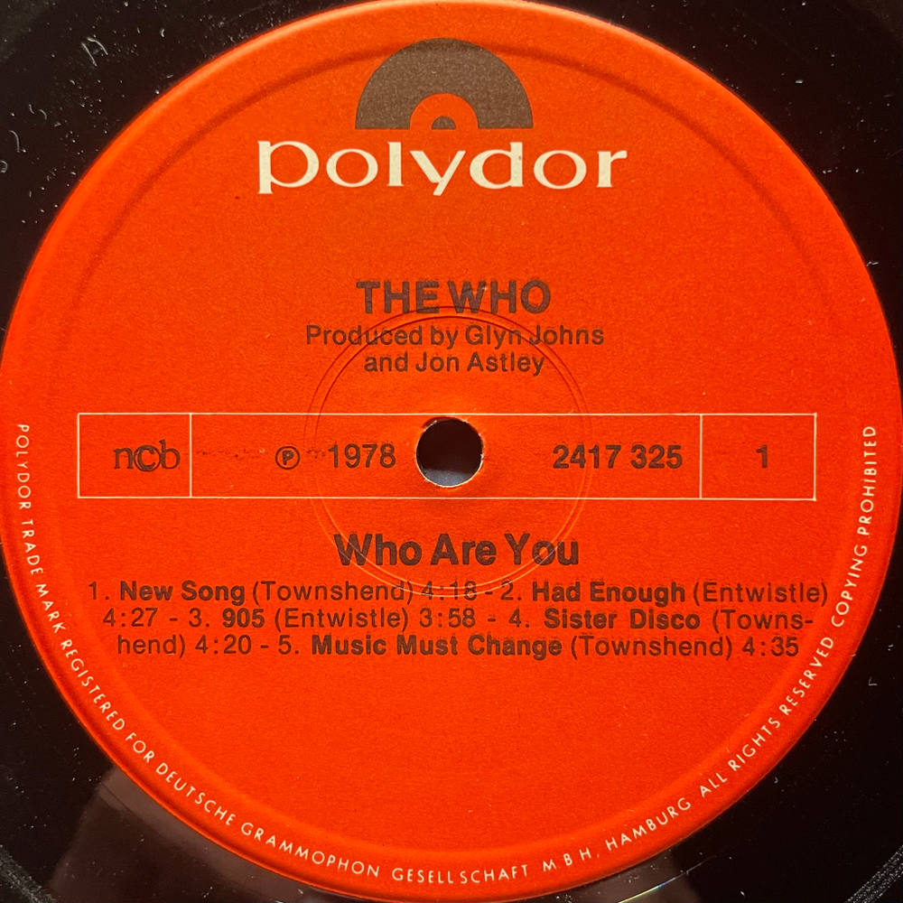 The Who ‎– Who Are You (Скандинавия 1978г.)