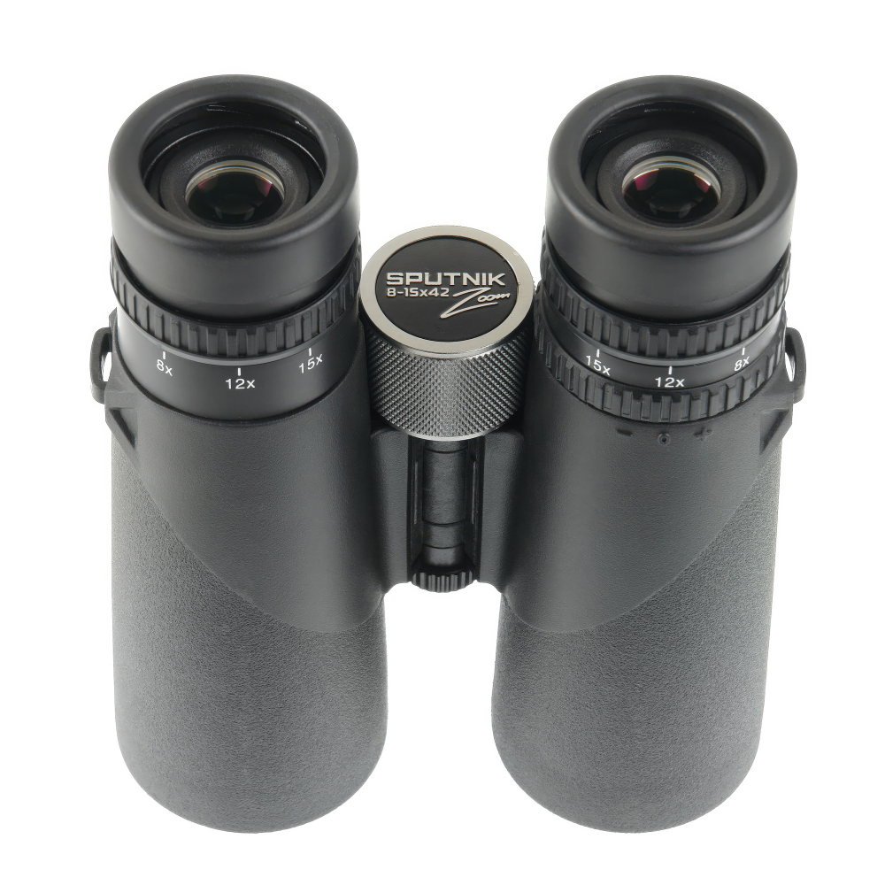 Бинокль Veber Sputnik Zoom 8-15х42 - полное многослойное просветляющее покрытие