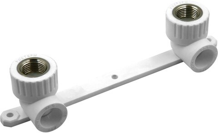 Планка полипропиленовая для подключения смесителя d20х1/2" внутренняя резьба