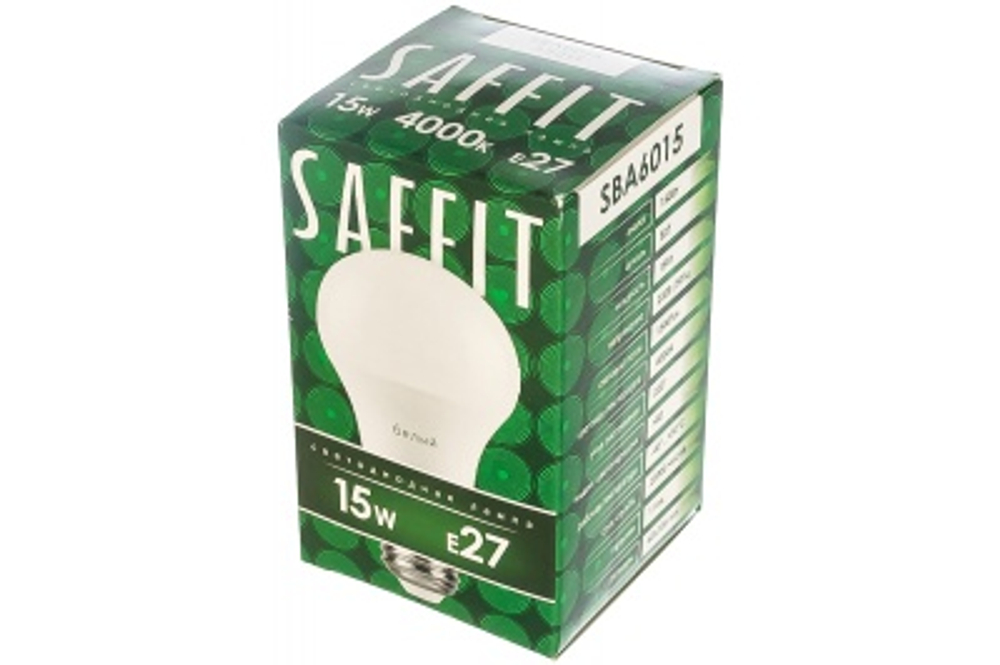 Лампа светодиодная LED SAFFIT груша SBА6015 15W Е27 А60 4000K