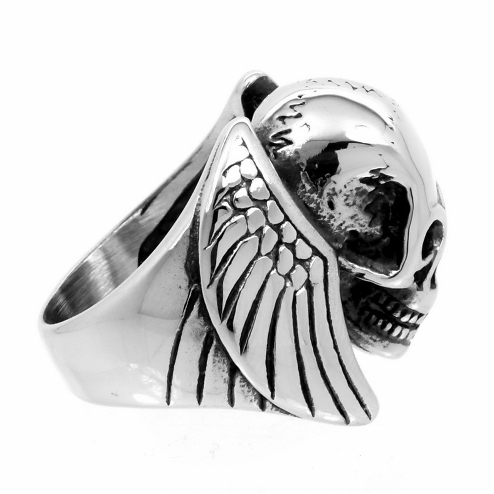 Перстень Череп с крыльями (125)