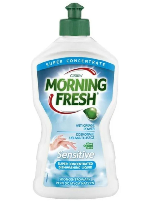 ЖИДКОСТЬ ДЛЯ МЫТЬЯ ПОСУДЫ MORNING FRESH АЛОЕ ВЕРА (SENSITIVE) 450МЛ 2983