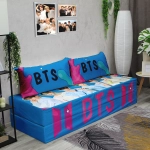Бескаркасный диван кровать раскладной "BTS"