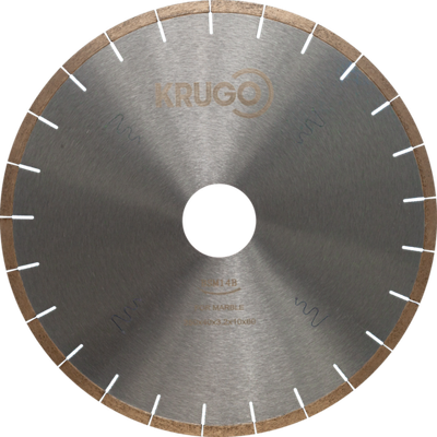 Диск алмазный сегментный по мрамору, бесшумный KRUGO 350x40/42x3,2x60x10mm, BSM14B