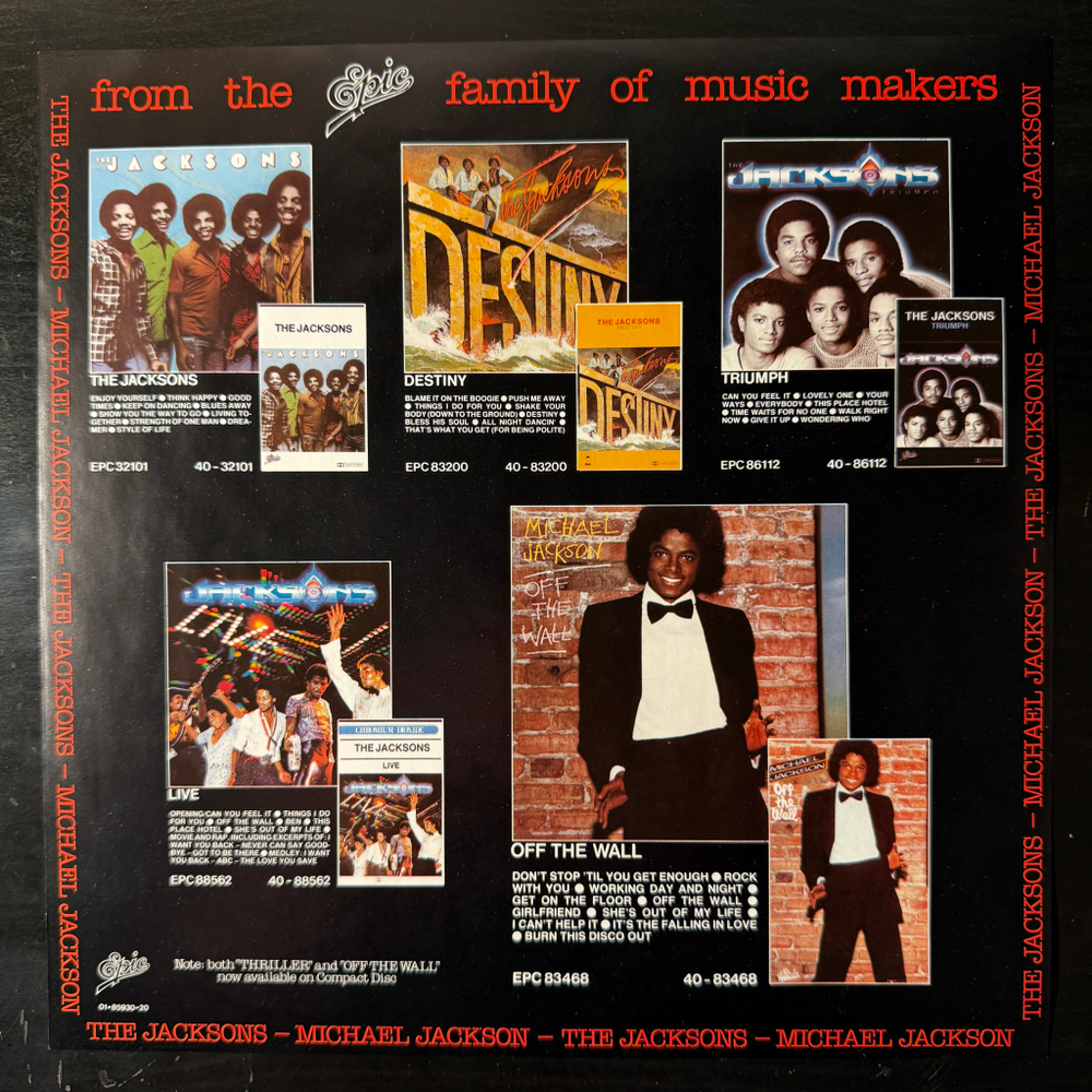 Michael Jackson - Thriller (Голландия 1982г.)