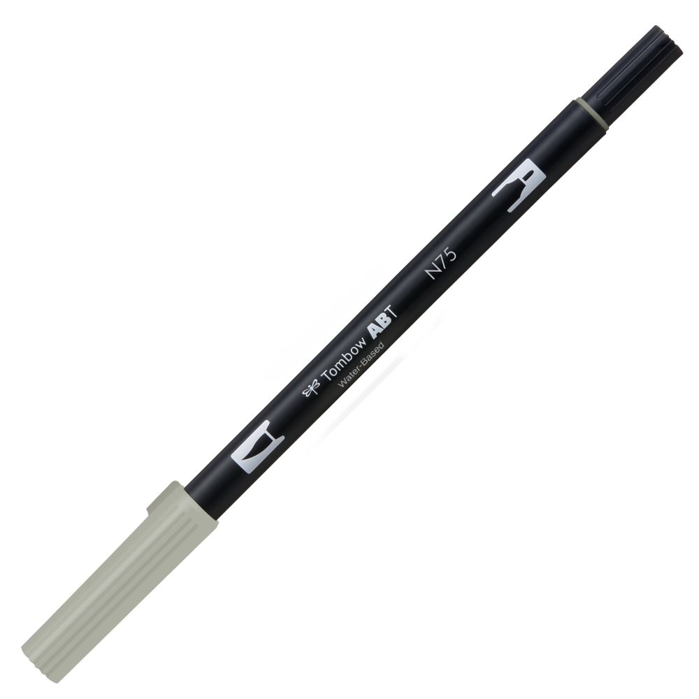 Tombow AB-T Dual Brush Pen: N75 Cool Gray 3