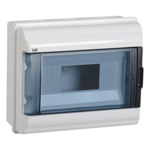 Щит влагозащищенный КМПн-9 9 модулей навесной пластиковый IP55 прозрачная дверка ИЭК MKP72-N3-09-55