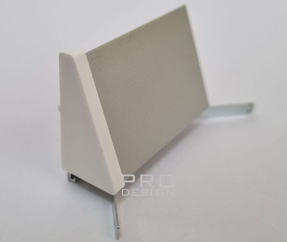 Комплект заглушек для щелевого плинтуса Pro Design 570 белый