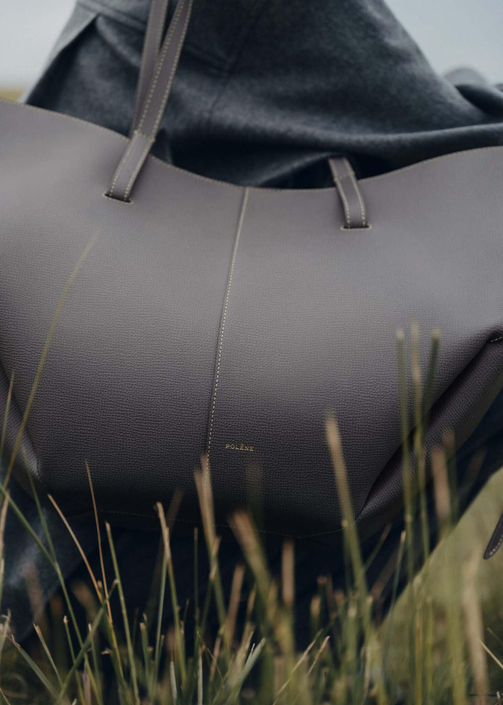 Сумка Polene Cyme EDITION TEXTURED STONE