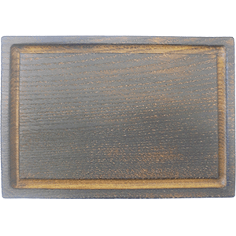 Доска для подачи прямоугольная без ручки с кровостоком; дуб; H=25,L=260,B=180мм