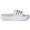 Adidas Adilette Platform Slide 'White Silver'