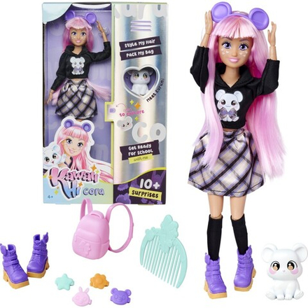 Simba Kawaii Hi - Модная кукла Кора и плюшевый мишка Куруми + 10 аксессуаров 5953976