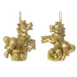 GAEM Фигурка декоративная подвесная "Лошадка", L6,5 W3,5 H7 см, 2в.