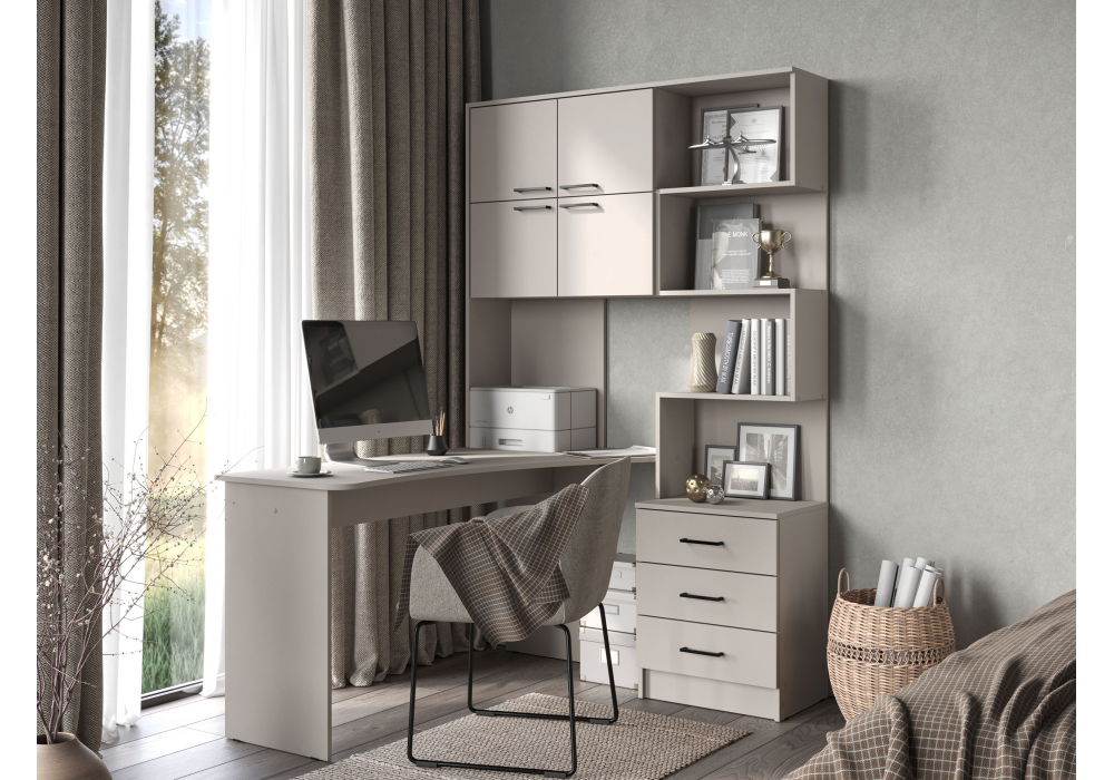 Компьютерный стол Woodville Эльброни левый кашемир