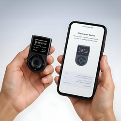 D'CENT Biometric Wallet — Биометрический аппаратный кошелек с Bluetooth Холодное хранилище для Bitcoin, Ethereum, XRP, Solana и других активов