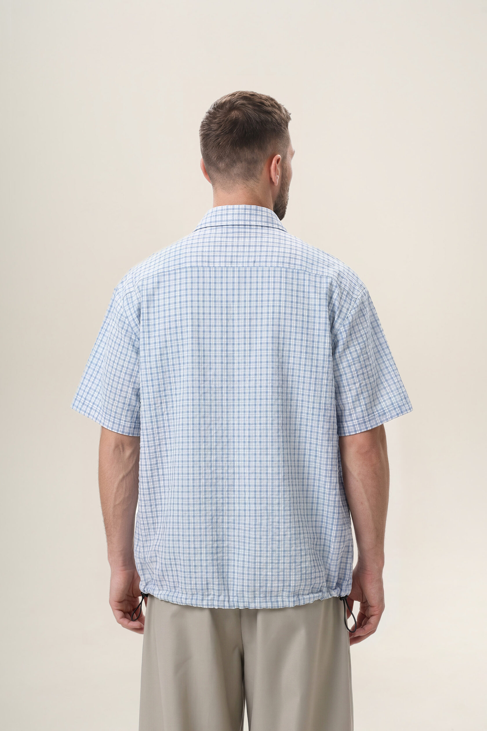 Рубашка KUL'TURA "PLAID SHIRT" Голубая клетка