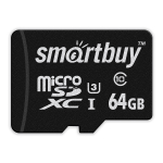 Карта памяти MicroSDXC 64GB Class10 PRO (U3) 90MB/s +адаптер SmartBuy
