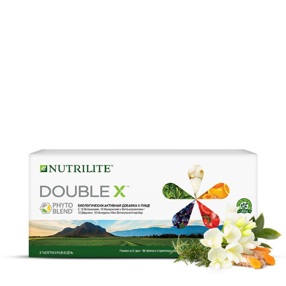 DOUBLE X™ с витаминами, минералами и фитонутриентами, 186 таб.
