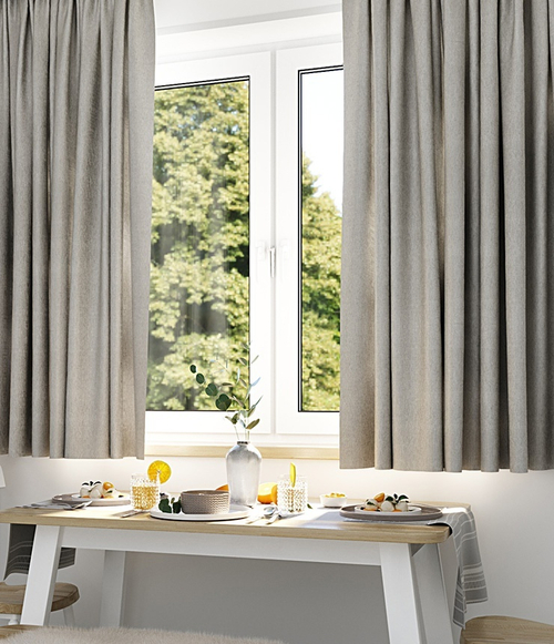 Комплект штор Legrand Сканди стальной 1300х1500 мм
