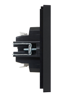 FORTE&PIANO Выключатель 1-клавишный проходной 10А FP103 черный IEK