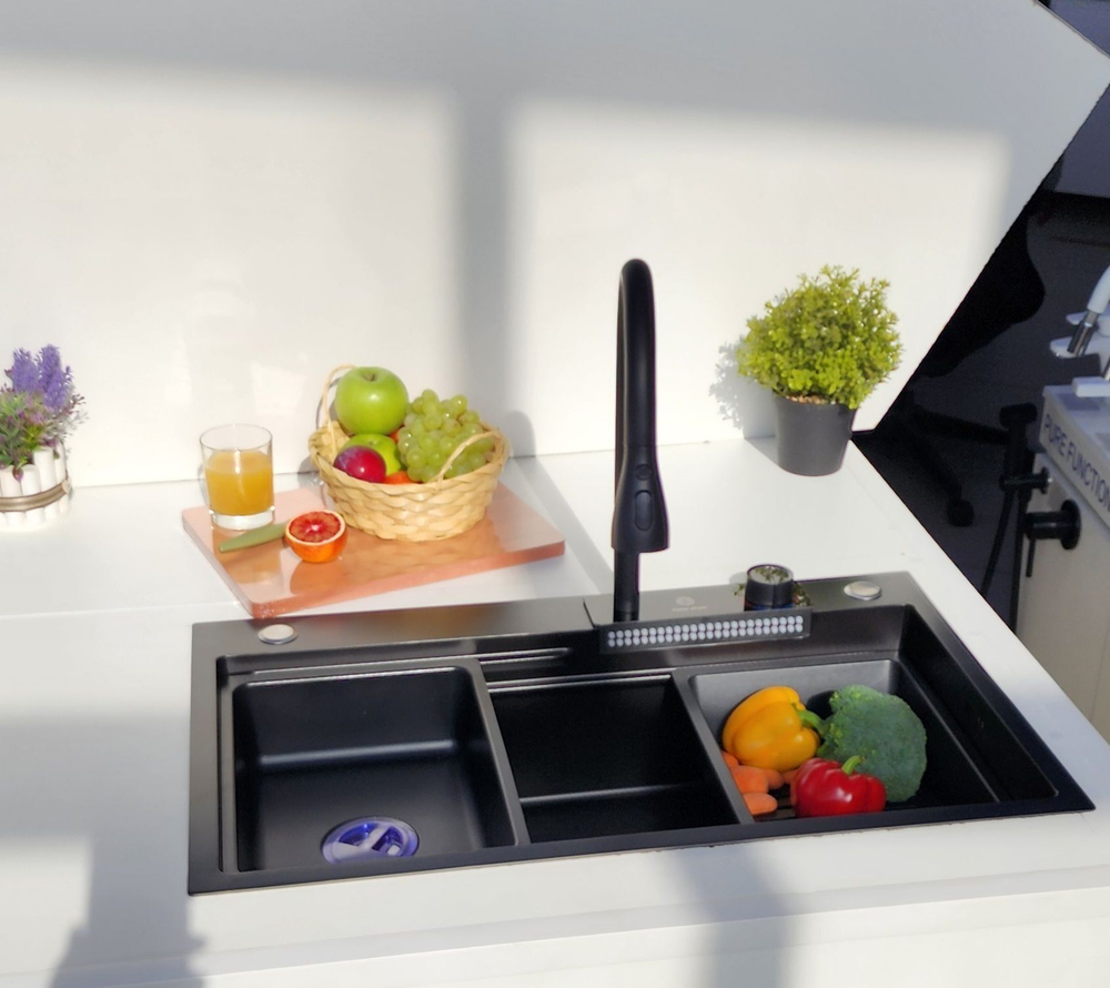 Многофункциональная кухонная мойка из нержавеющей стали BZ9954JS цвета Золотой