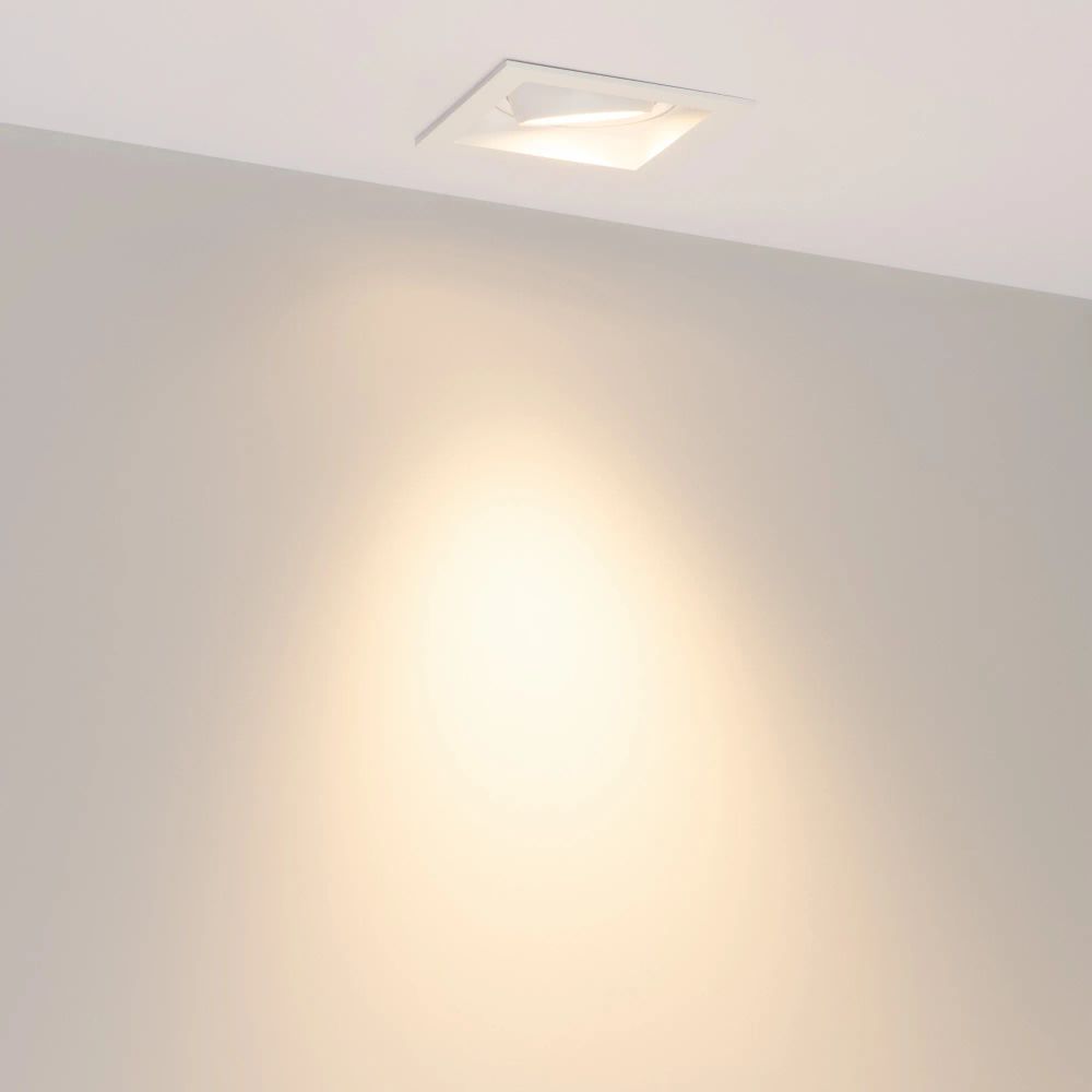 Светильник MS-VORTEX-BUILT-S90x90-12W Warm3000 (WH-WH, 40 deg, 230V) (Arlight, IP20 Металл, 5 лет) 057914