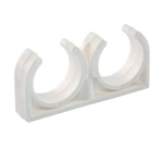 Опора для трубы двойная 20 мм полипропиленовая TEBO