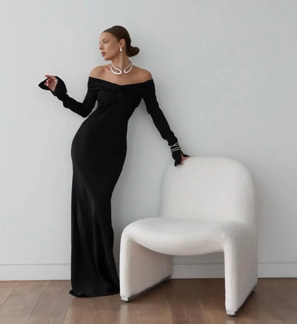 Колье под серебро двойное