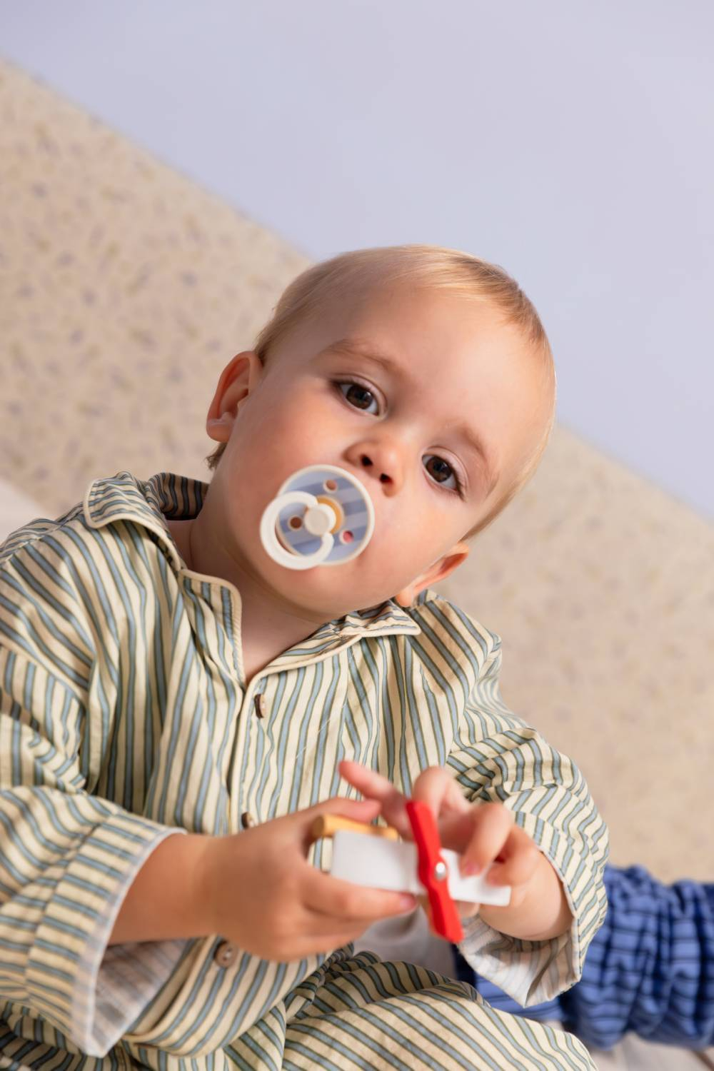 BIBS Studio Colour - Block - Ivory Dusty Blue 0-6 месяцев