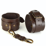 Коричневые наручники Ideal (Цвет: коричневый)