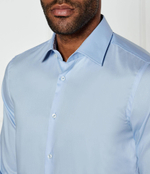 Рубашка H-HANK-kent-C3-214 BOSS BLACK - голубой(50532875)