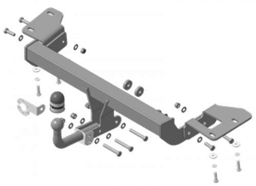Фаркоп с эл-кой Smart для Honda CR-V 2012-2016 (оцинк. Шар)(паспорт и сертификат в комплекте) 90804-A.Motodor