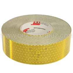 Жёлтая светоотражающая лента 104R для для бортов