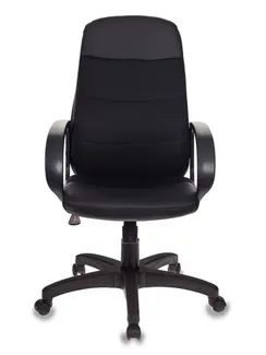 Кресло руководителя  Бюрократ, черный,  экокожа/сетка, CH-808AXSN/LBL+TW-11