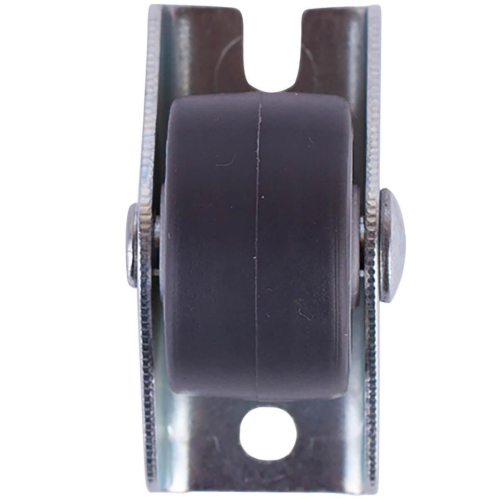 ОПОРА КОЛЕСНАЯ НЕПОВОР.НА ПЛОЩ. 15ММ ПЛАСТ (ЧЕРНЫЙ 1 ШТ)