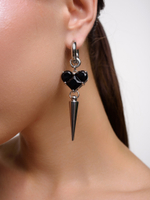Серьги "Black soul 4 Thorns" Silver