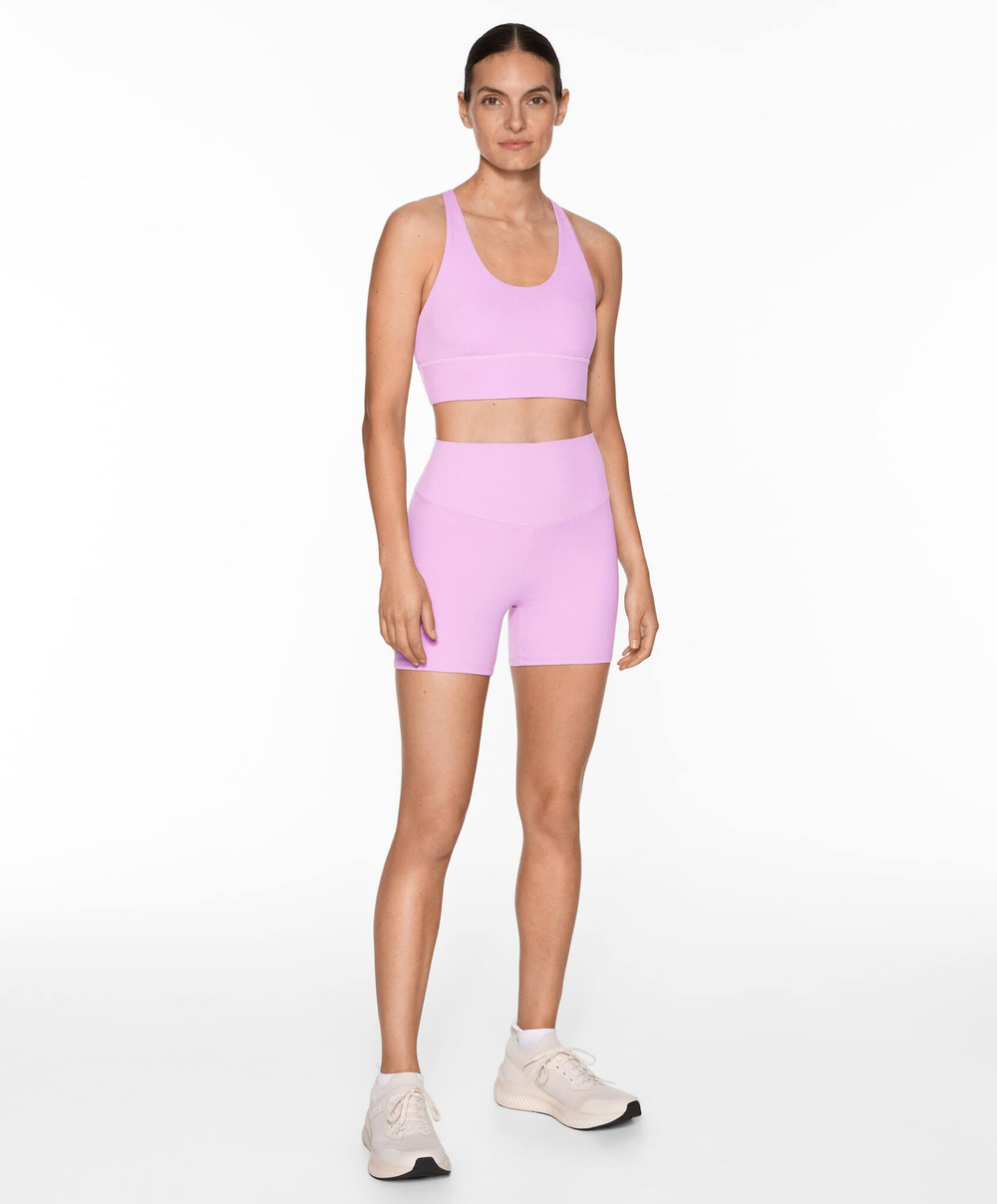 OYSHO Велосипедки Comfortlux с высокой посадкой длиной 10 см, светло-фиолетовый